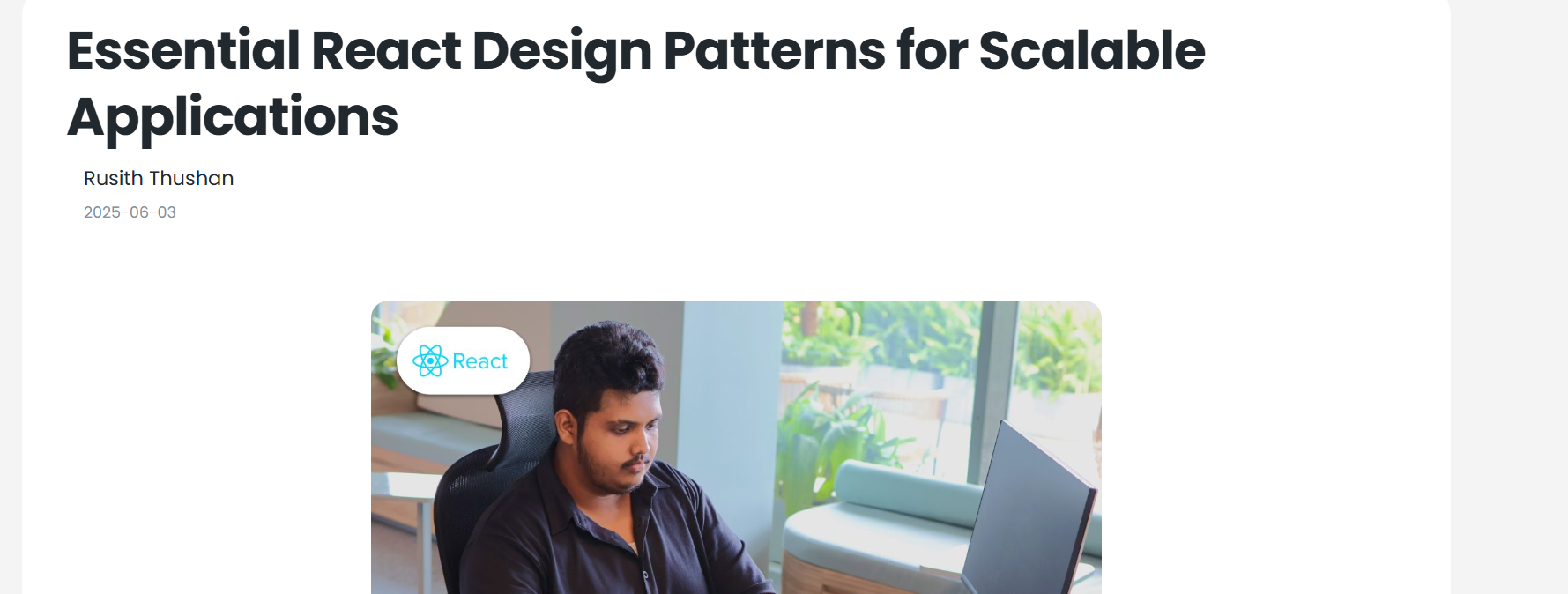 Essential React Design Patterns for Scalable Applications